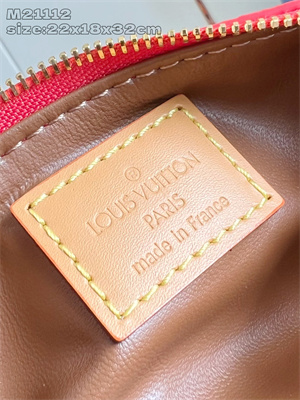 L.V Speedy P9 Bandoulière 30 Monogram Soft Calfskin Red