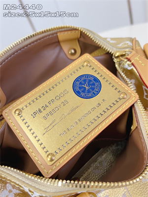 L.V Speedy P9 Bandoulière 30 Monogram Soft Calfskin Gold