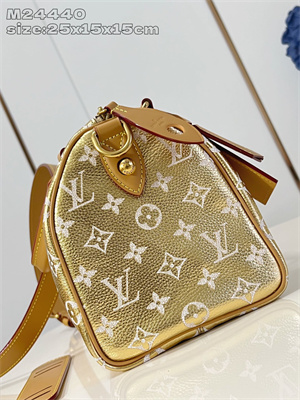 L.V Speedy P9 Bandoulière 30 Monogram Soft Calfskin Gold