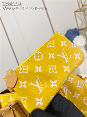 L.V Speedy P9 Bandoulière 30 Monogram Soft Calfskin Yellow