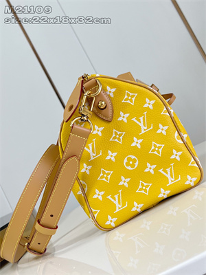 L.V Speedy P9 Bandoulière 30 Monogram Soft Calfskin Yellow