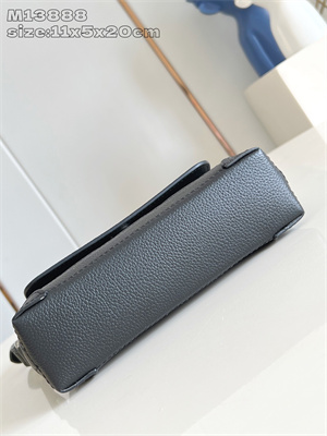 LV Steamer East West Wearable Wallet Taurillon Monogram embossed cowhide leather Black M13888