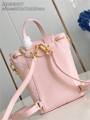L.V Coussin Backpack Mini Lambskin Leather Jasmine Pink M13389