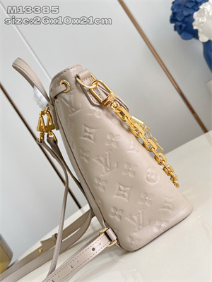 L.V Coussin Backpack PM Lambskin Leather Galet M13358