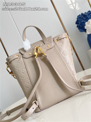 L.V Coussin Backpack PM Lambskin Leather Galet M13358