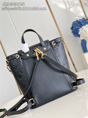 L.V Coussin Backpack PM Lambskin Leather Black M13357