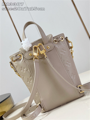 L.V Coussin Backpack Mini Lambskin Leather Galet M13387