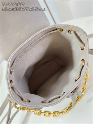 L.V Coussin Backpack Mini Lambskin Leather Galet M13387