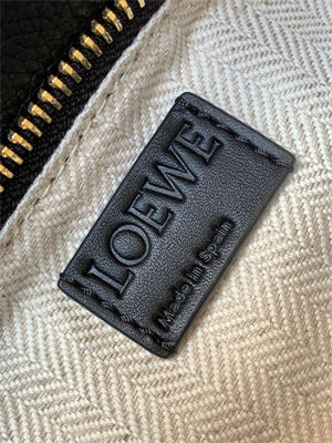 L0ew* small puzzle bag in soft grained calfskin gold tone metal black
