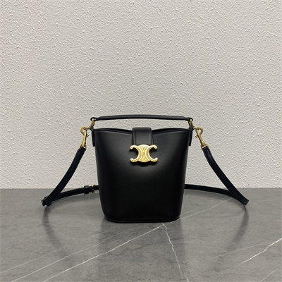 Ce**e mini bucket l0*ise in smooth calfskin black color
