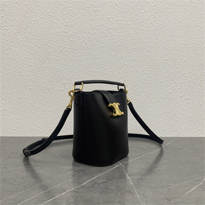 Ce**e mini bucket l0*ise in smooth calfskin black color