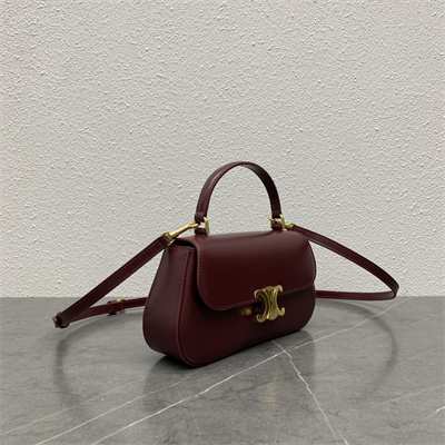 Ce**e teen lola in shiny calfskin bordeaux color
