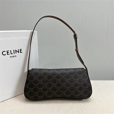 Ce**e medium lola in triomphe canvas and calfskin tan