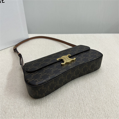 Ce**e medium lola in triomphe canvas and calfskin tan