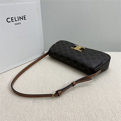 Ce**e medium lola in triomphe canvas and calfskin tan