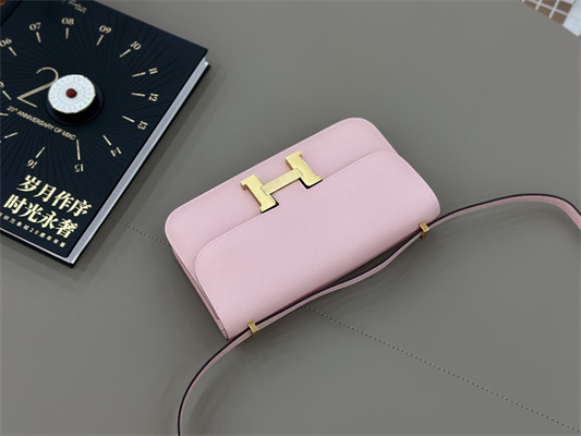 Constance Elan Epsom Leather  Gold/Silver Tone Hardware Sakura Pink Color HS(With Mirror)