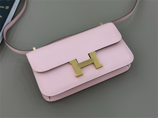 Constance Elan Epsom Leather  Gold/Silver Tone Hardware Sakura Pink Color HS(With Mirror)