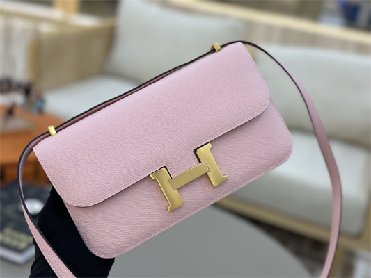 Constance Elan Epsom Leather  Gold/Silver Tone Hardware Sakura Pink Color HS(With Mirror)