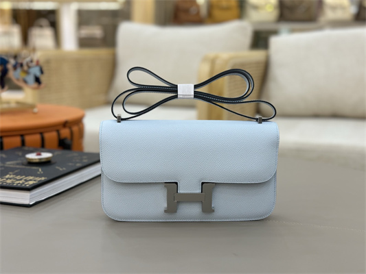 Constance Elan Epsom Leather  Gold/Silver Tone Hardware Blue Brume Color HS(With Mirror)