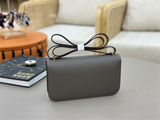 Constance Elan Epsom Leather  Gold/Silver Tone Hardware Etain Color HS(With Mirror)