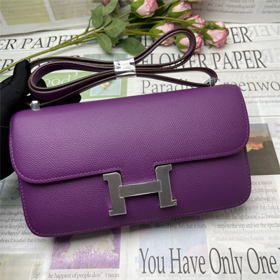 Constance Elan Epsom Leather  Gold/Silver Tone Hardware Anemone Color HS(With Mirror)