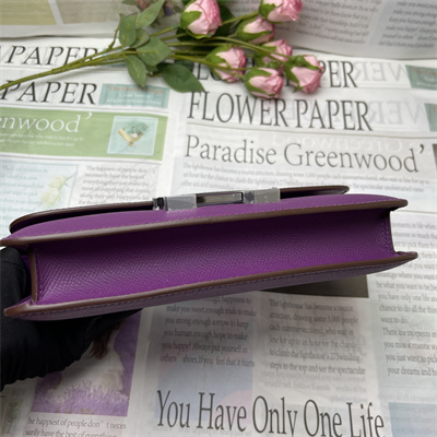 Constance Elan Epsom Leather  Gold/Silver Tone Hardware Anemone Color HS(With Mirror)