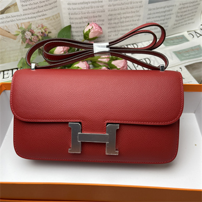 Constance Elan Epsom Leather  Gold/Silver Tone Hardware Red Color HS(With Mirror)