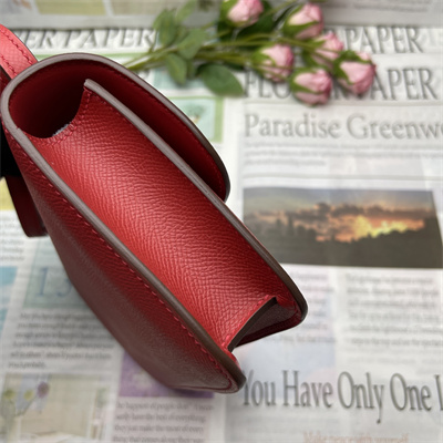 Constance Elan Epsom Leather  Gold/Silver Tone Hardware Red Color HS(With Mirror)