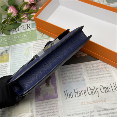 Constance Elan Epsom Leather  Gold/Silver Tone Hardware Deep Blue Color HS(With Mirror)