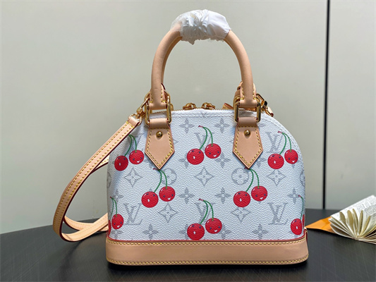 L.V X TM Alma BB Bag Monogram cherry coated canvas M14234