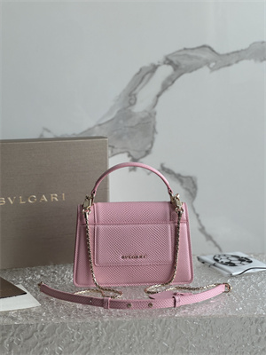 B*l*ai serpenti forever mini top handle bag calfskin leather pink color 293666