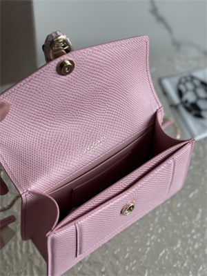 B*l*ai serpenti forever mini top handle bag calfskin leather pink color 293666