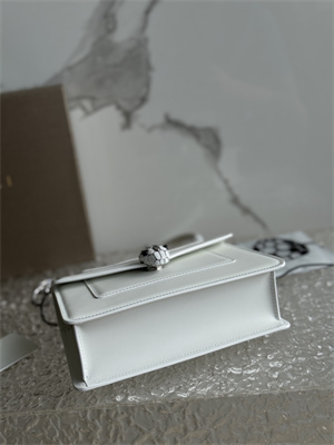 B*l*ai serpenti forever mini top handle bag calfskin leather white color 293666