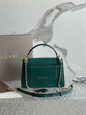 B*l*ai serpenti forever mini top handle bag calfskin leather green color 293666