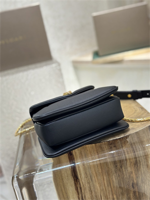 B*l*ai serpenti reverse top handle bag calfskin leather black color 292128