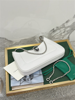 B*l*ai serpenti baia shoulder bag calfskin leather white color 293208