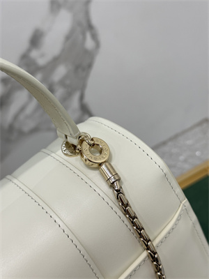 B*l*ai serpenti forever top handle bag calfskin leather white color 289835