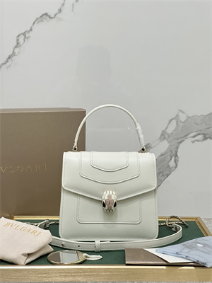 B*l*ai serpenti forever mini top handle bag calfskin leather white color 38329