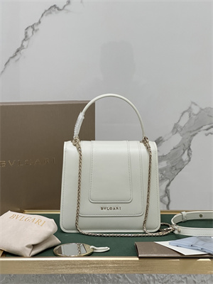 B*l*ai serpenti forever mini top handle bag calfskin leather white color 38329