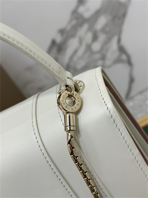 B*l*ai serpenti forever mini top handle bag calfskin leather white color 38329