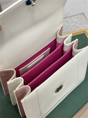 B*l*ai serpenti forever mini top handle bag calfskin leather white color 38329