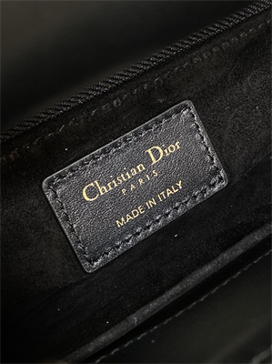 cd small lady di.or my abcD*or bag cannage lambskin gold tone metal with pearl charm black