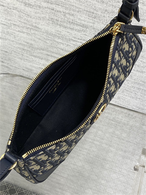 cd 30 montaigne wanderlust mini bag blue D*or oblique jacquard and smooth calfskin