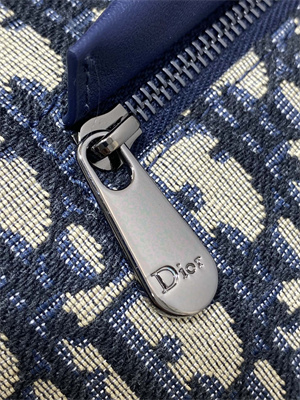 Di.or Mini Backpack Beige and Blue Oblique Jacquard