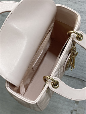 cd small lady di.or my abcD*or bag cannage lambskin gold tone metal sakura pink