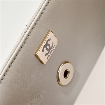 Ch*el 25s mini top handle bag gold tone metal chai as4591