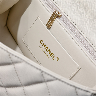 Ch*el 25s top handle bag gold tone metal chai as5554