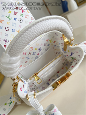 L.V X TM Capucines Mini Bag Taurillon Leather White M48865