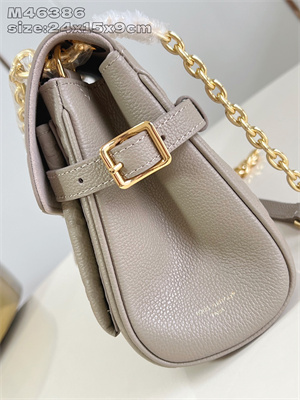 LV Anytime Flap Bag Monogram Empreinte leather Tourterelle M14973