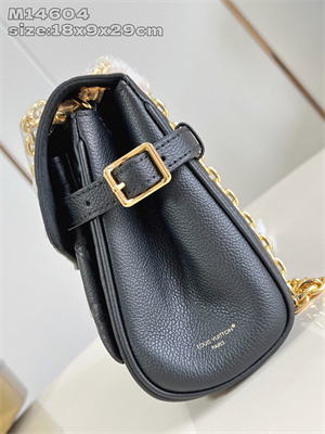 LV Anytime Flap Bag Monogram Empreinte leather Black M14604